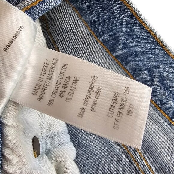 Agolde Women's High Rise Slim Fit Jeans - Blue - Picture 10 of 10